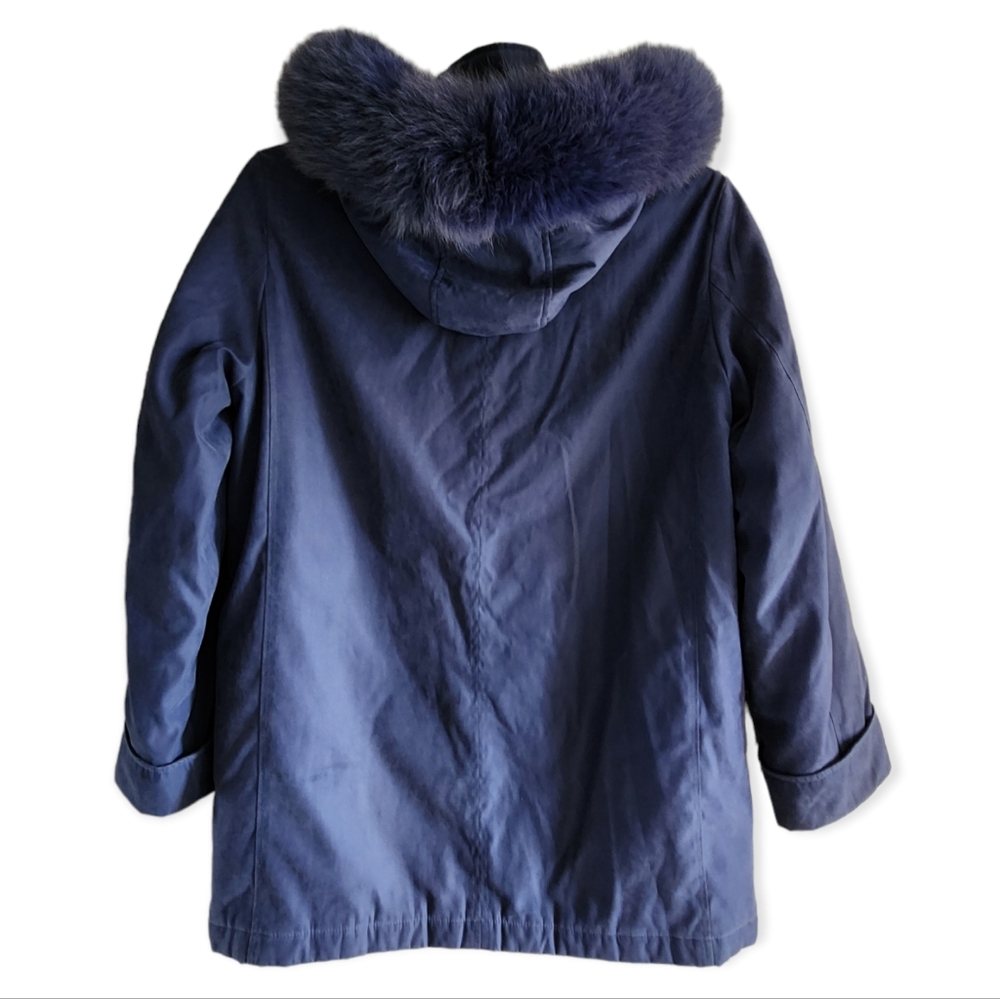 Liz Claiborne Vintage 90s Blue Winter Coat Size M